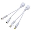 EZ-POEPPW1, 10/100M Passive PoE Injector + Splitter Pair, Cat5 - White