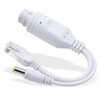 EZ-OPSP122W, 24v-48v to 12V/1A 10/100 Waterproof PoE Splitter - White