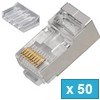 RJ45 Shielded Cat.6 2-Piece Connector - 50 τεμ