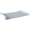 FS-A1-350-G, Fixed Perforated Shelf. 1U, 19", 350mm, Load 40kg, Gray