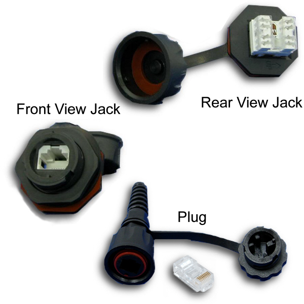 passthrough rj45 connector